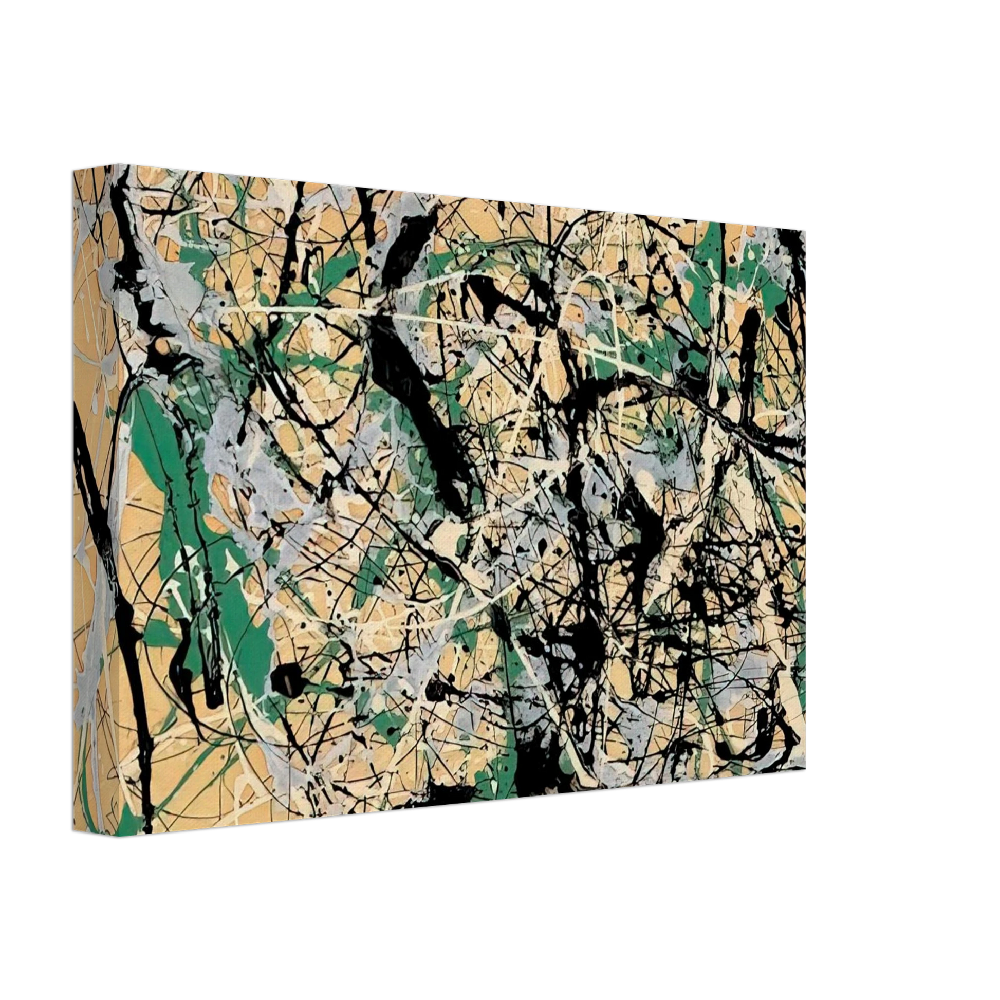 Jackson Pollock - NUMBER 17 1949 Canvas - 40x60 cm / 16x24 inches-canvas