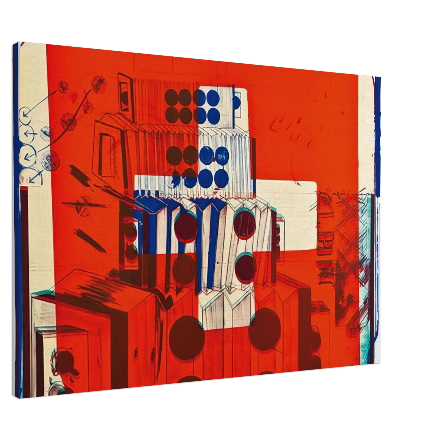 Dieter Roth - Ars Alpina I - 1972 Canvas - 20x30 cm / 8x12 inches-canvas