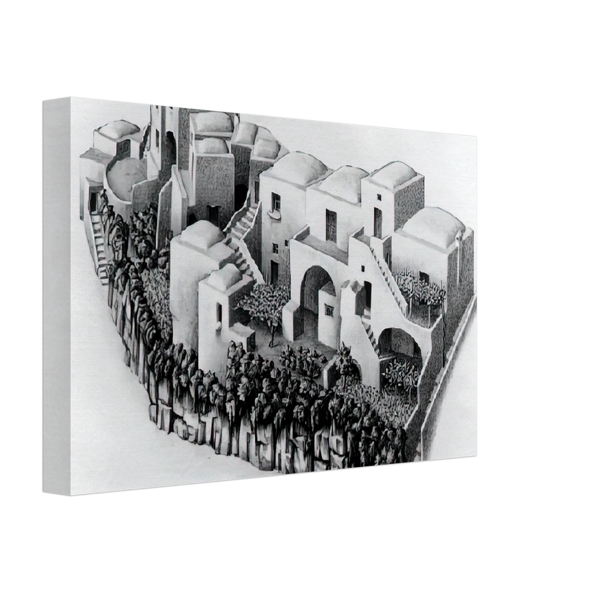 MC Escher - ESCHER (24) Canvas - 40x60 cm / 16x24 inches-canvas