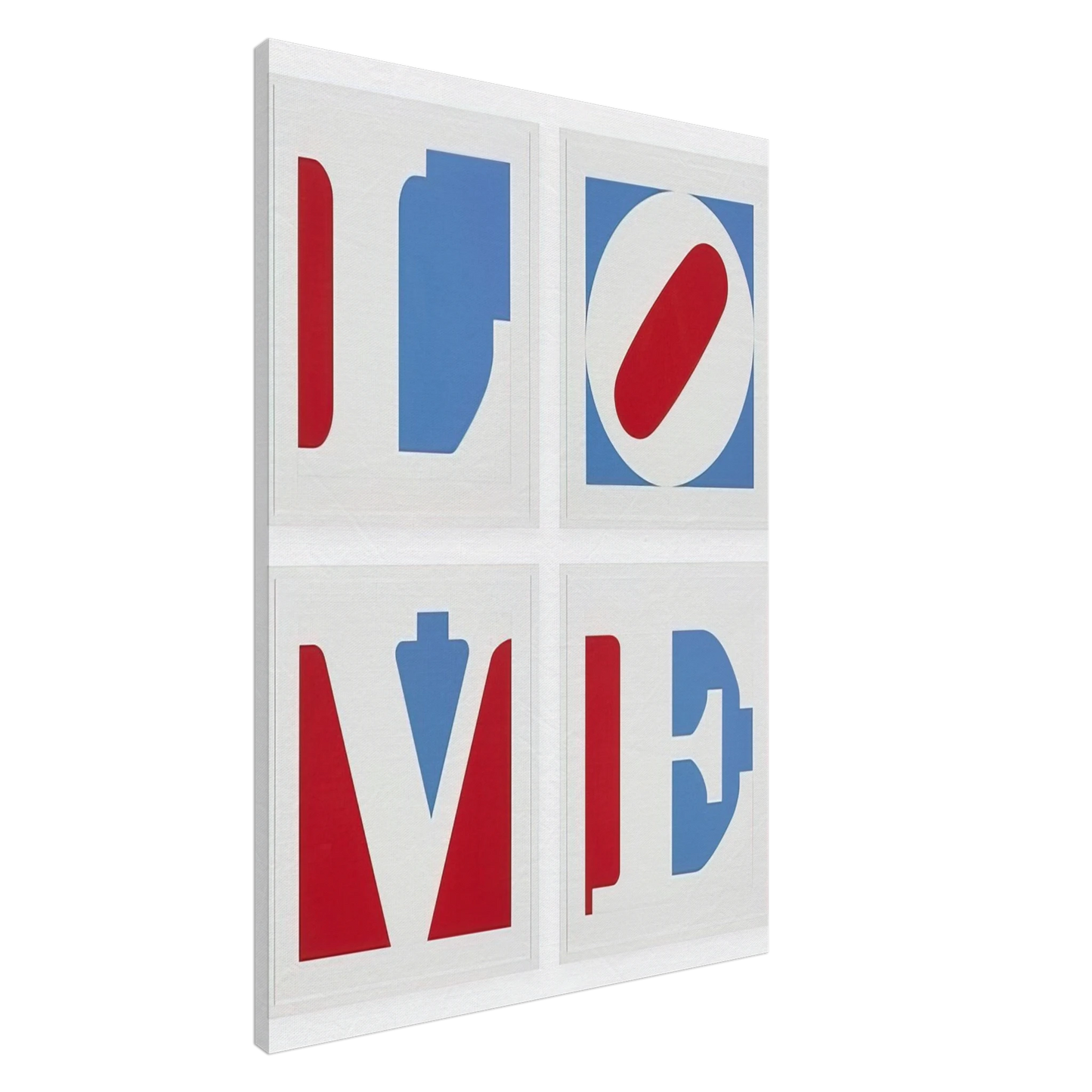Robert Indiana - Four Panel Love Canvas - 20x30 cm / 8x12 inches-canvas