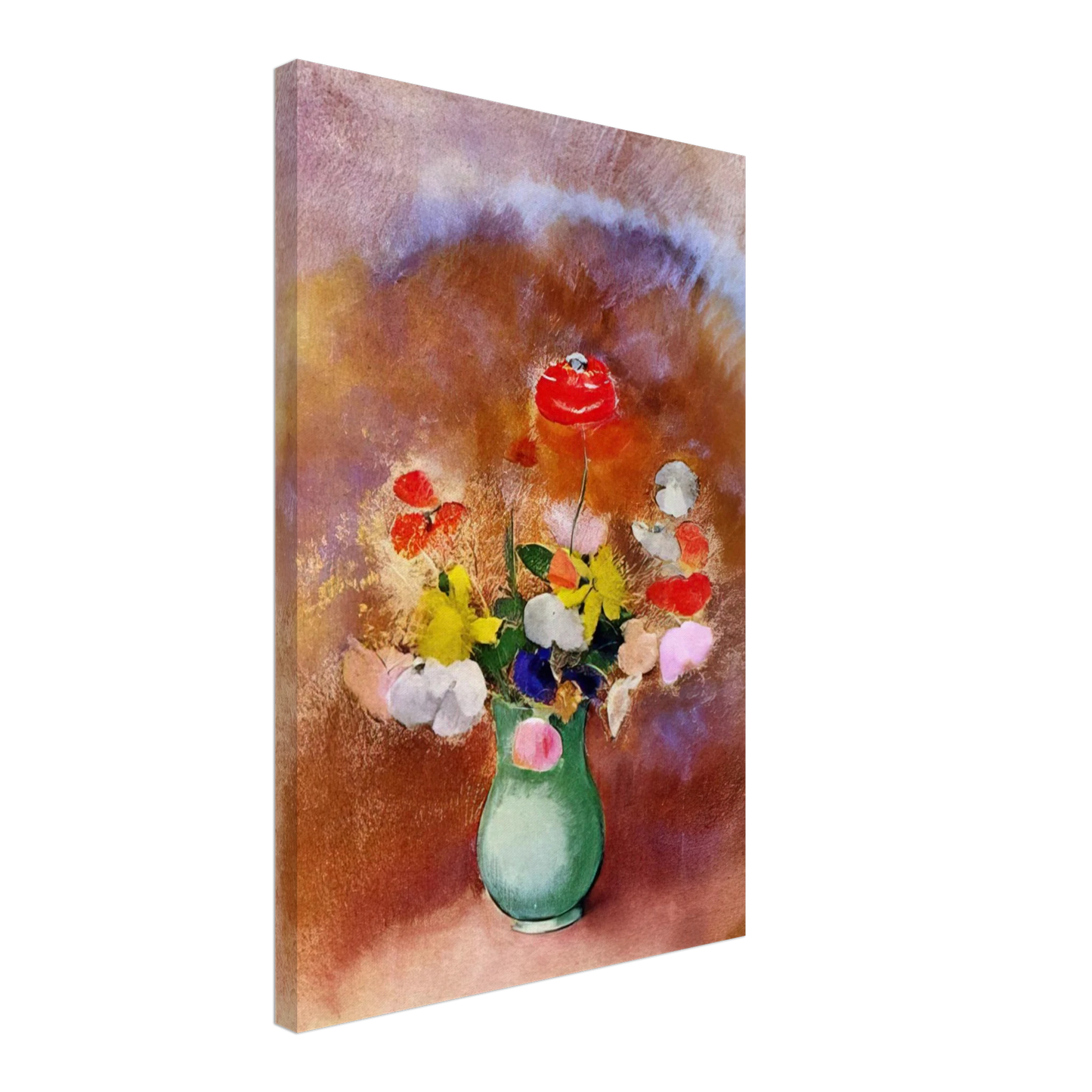 Odilon Redon - POPPIES IN A VASE Canvas - 40x60 cm / 16x24 inches-canvas