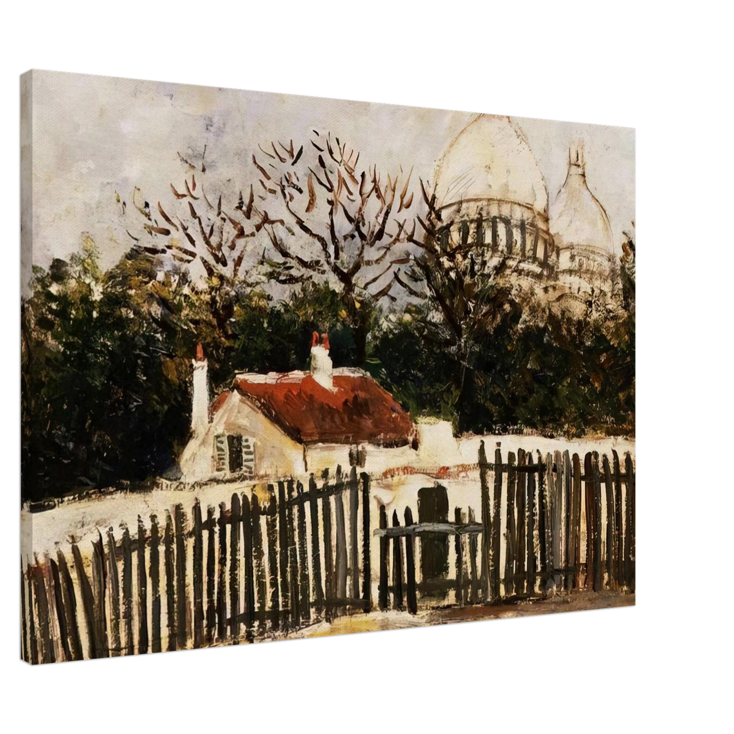 Maurice Utrillo - SACRE COEUR 2 Canvas - 20x30 cm / 8x12 inches-canvas