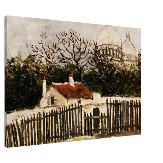 Maurice Utrillo - SACRE COEUR 2 Canvas - 20x30 cm / 8x12 inches-canvas