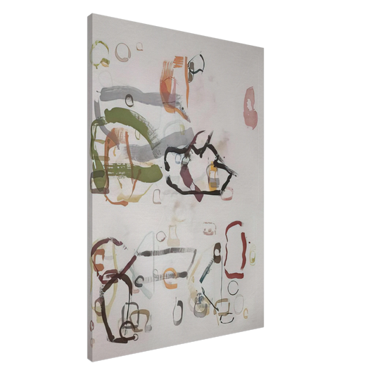 John Cage - 75 Stones - 1989 Canvas - 20x30 cm / 8x12 inches-canvas