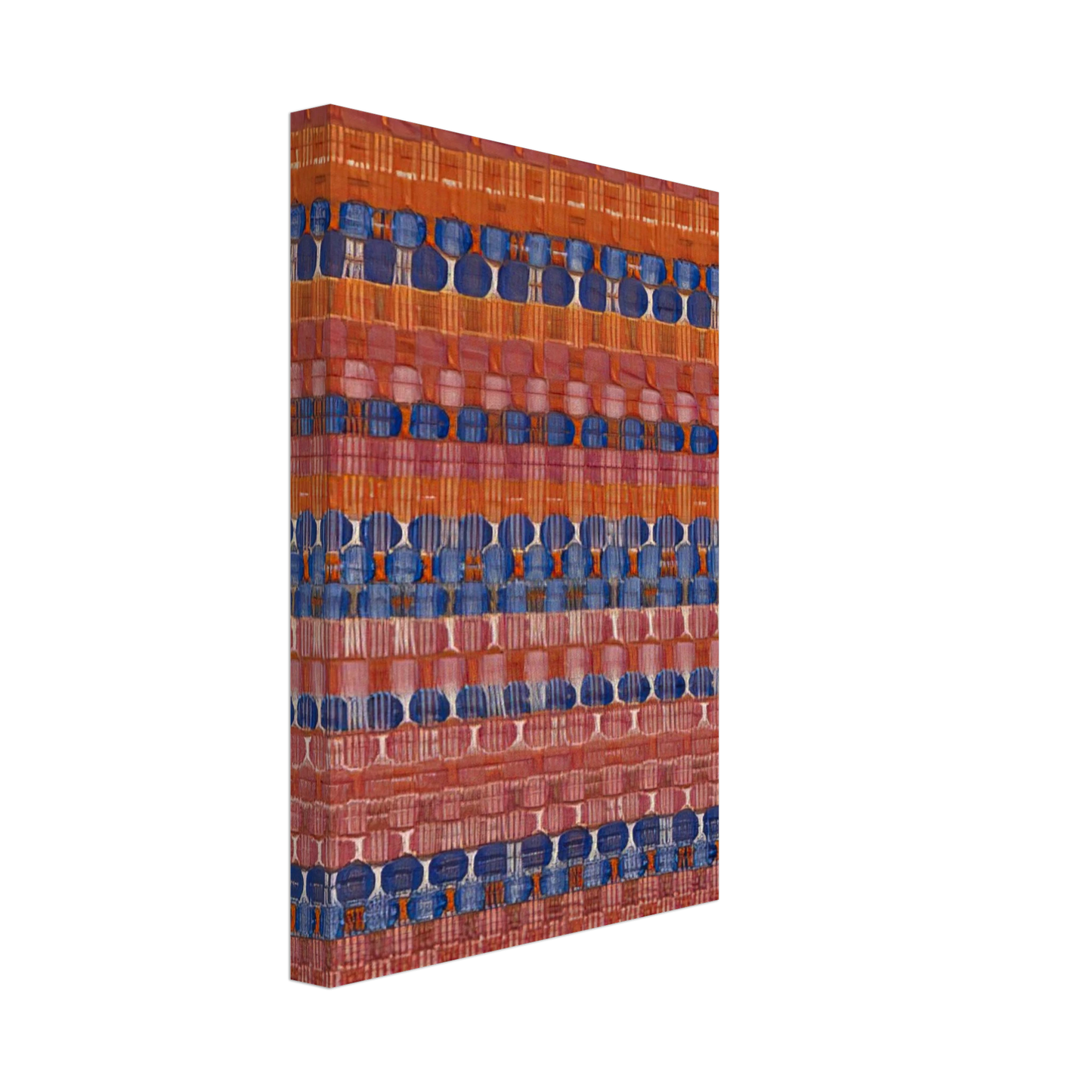 Anni Albers - RED AND BLUE LAYERS 1954 Canvas - 40x60 cm / 16x24 inches-canvas