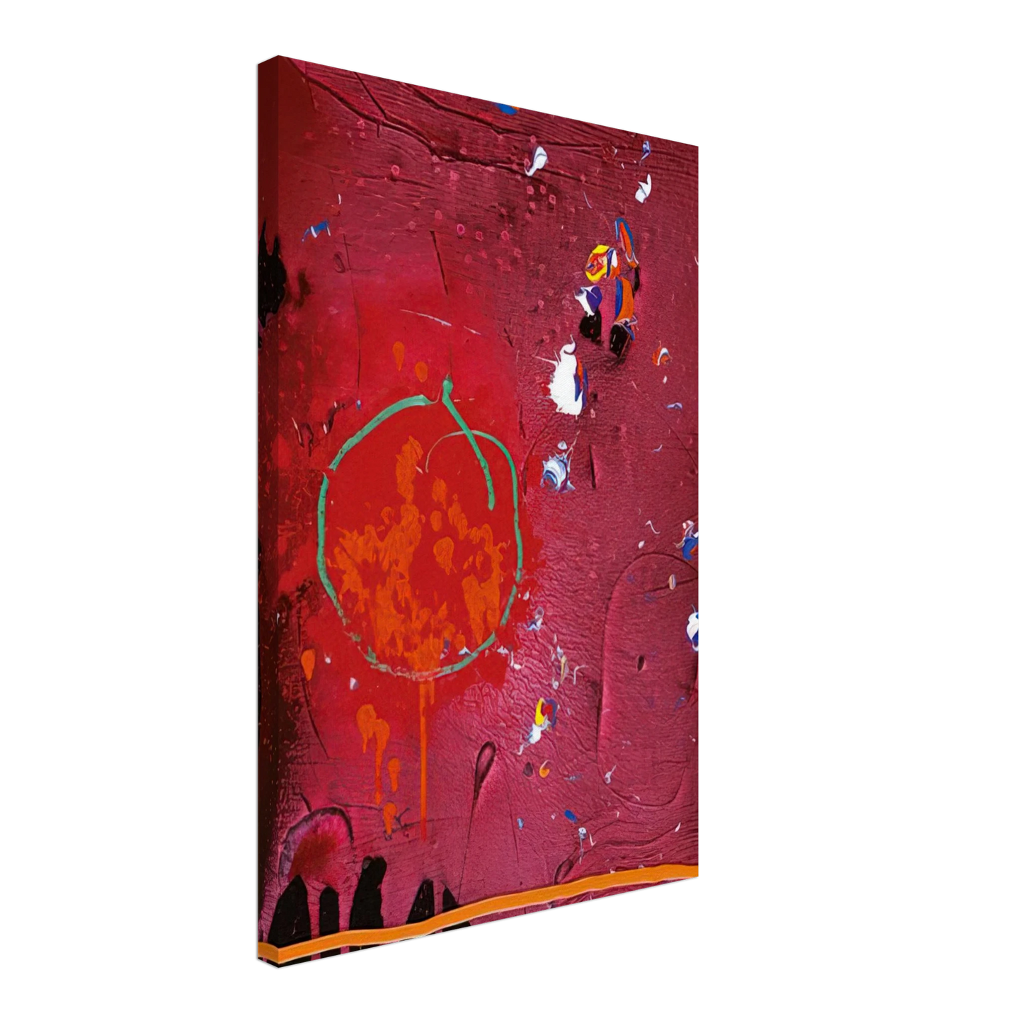 John Hoyland - One Life - 5.11.07 - 2007 Canvas - 70x100 cm / 28x40 inches-canvas
