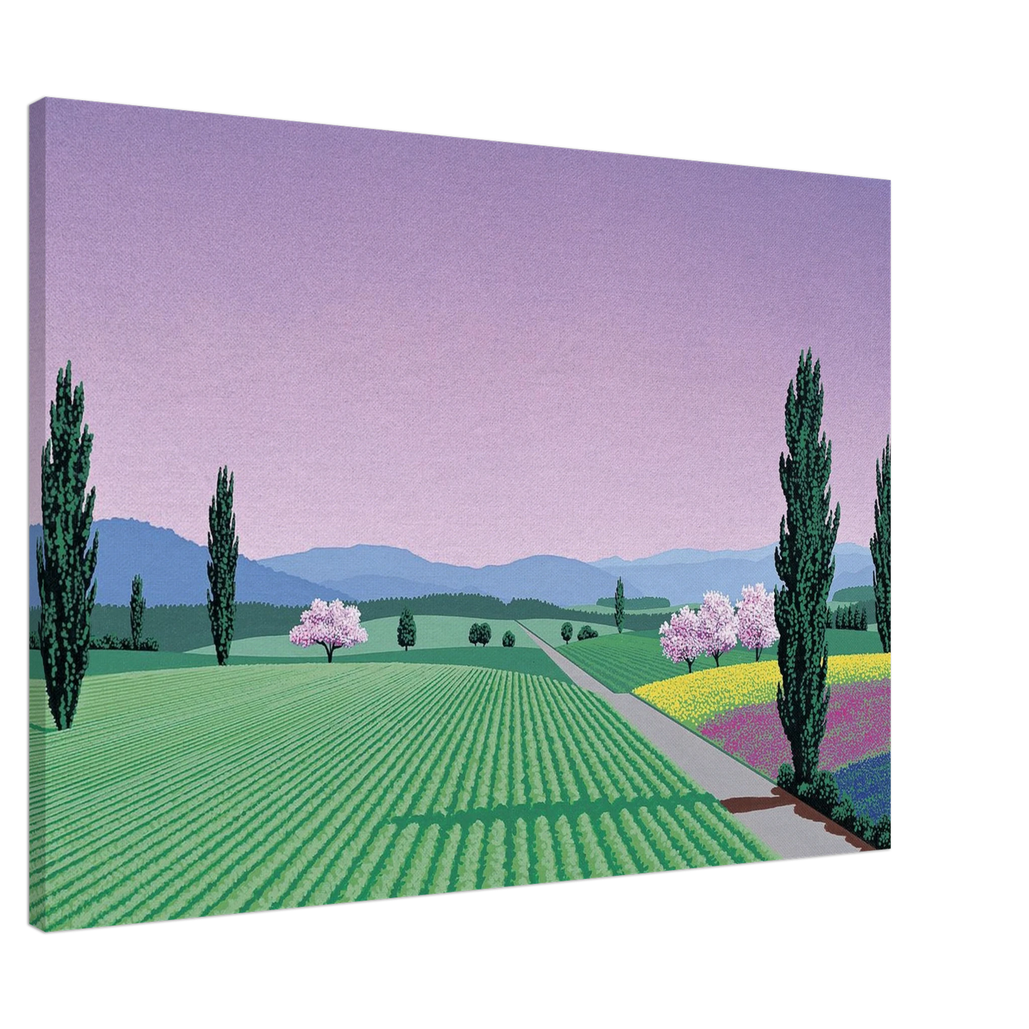 Hiroshi Nagai - Farmlands Canvas - 20x30 cm / 8x12 inches-canvas