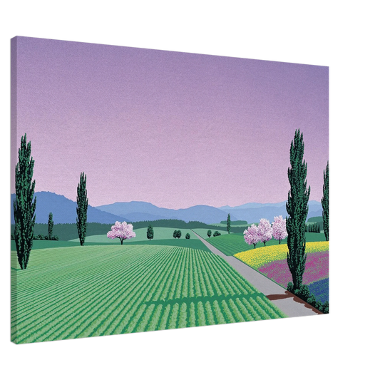 Hiroshi Nagai - Farmlands Canvas - 20x30 cm / 8x12 inches-canvas