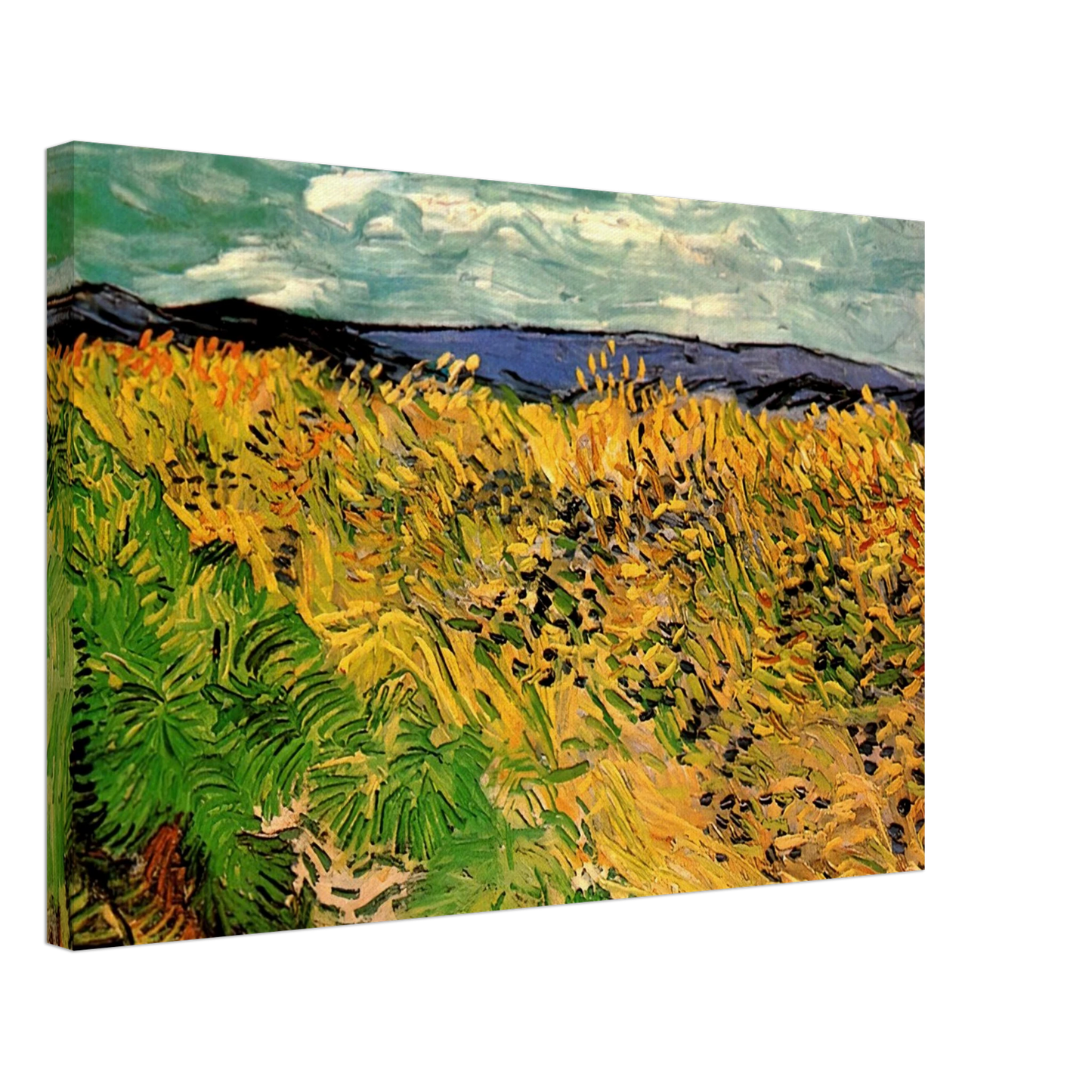 Vincent van Gogh - Wheat Field with Cornflowers Canvas - 70x100 cm / 28x40 inches-canvas