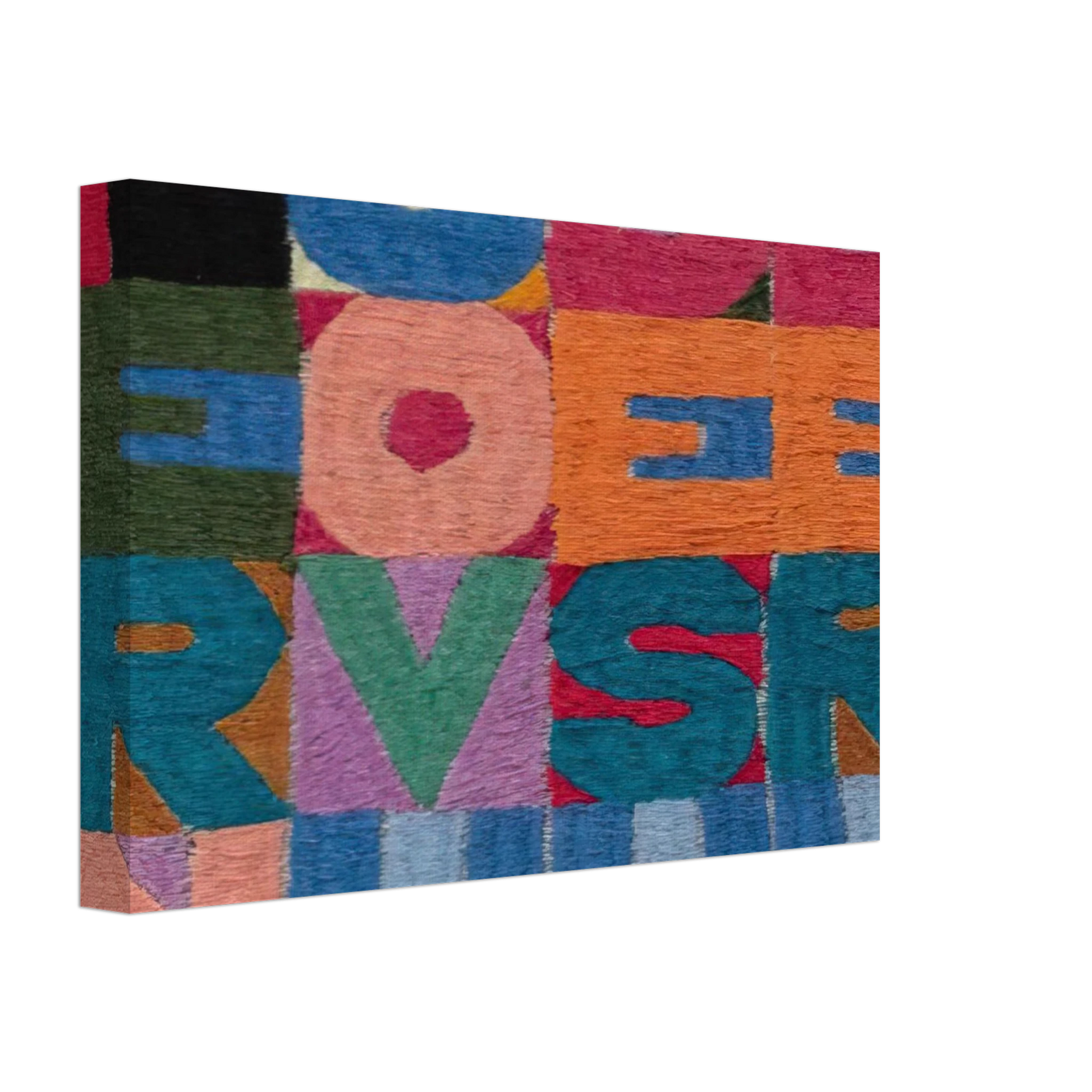 Alighiero Boetti - PER NUOVI DESIDERI 1977 Canvas - 40x60 cm / 16x24 inches-canvas