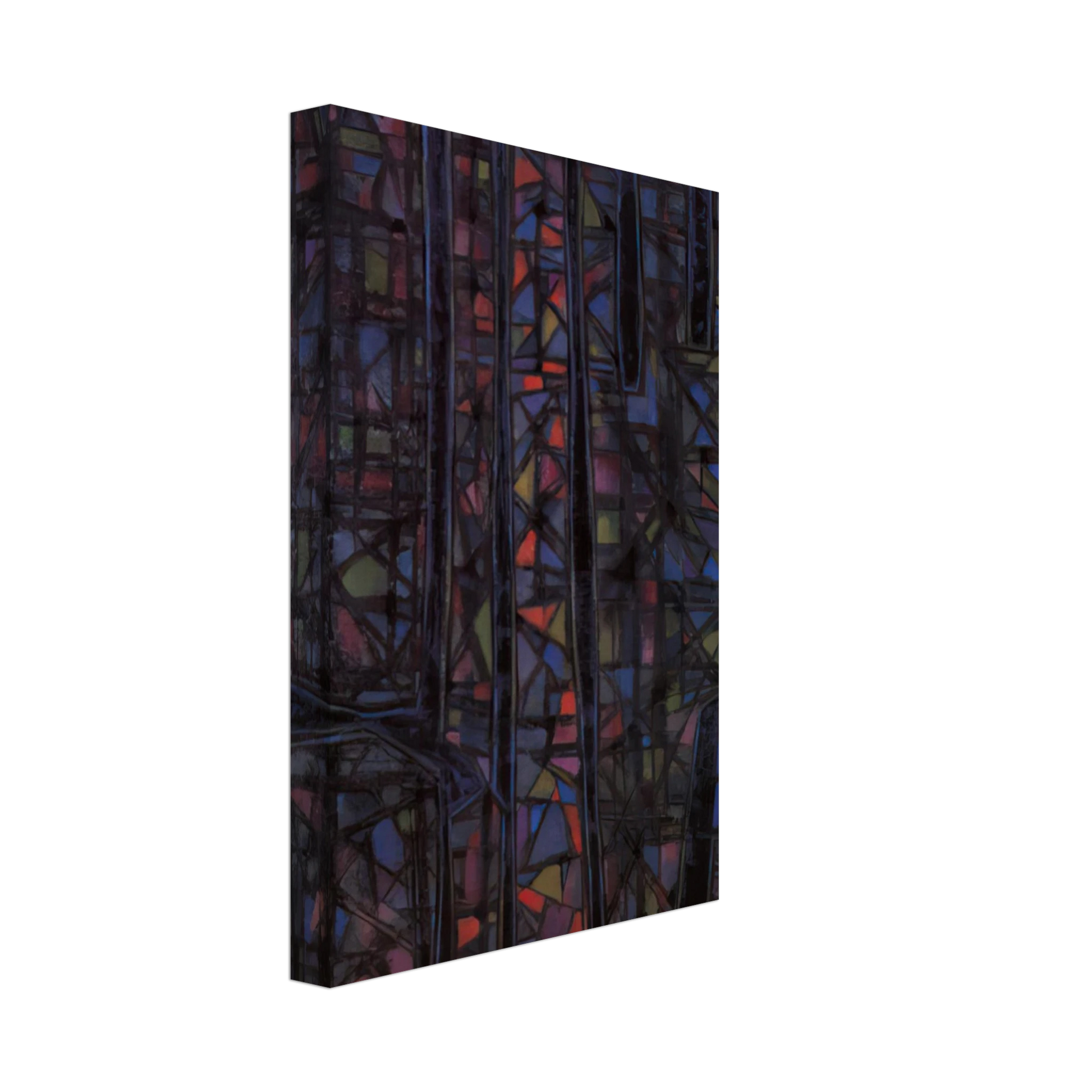 Alfred Manessier - Recueillement nocturne II - 1952 Canvas - 40x60 cm / 16x24 inches-canvas