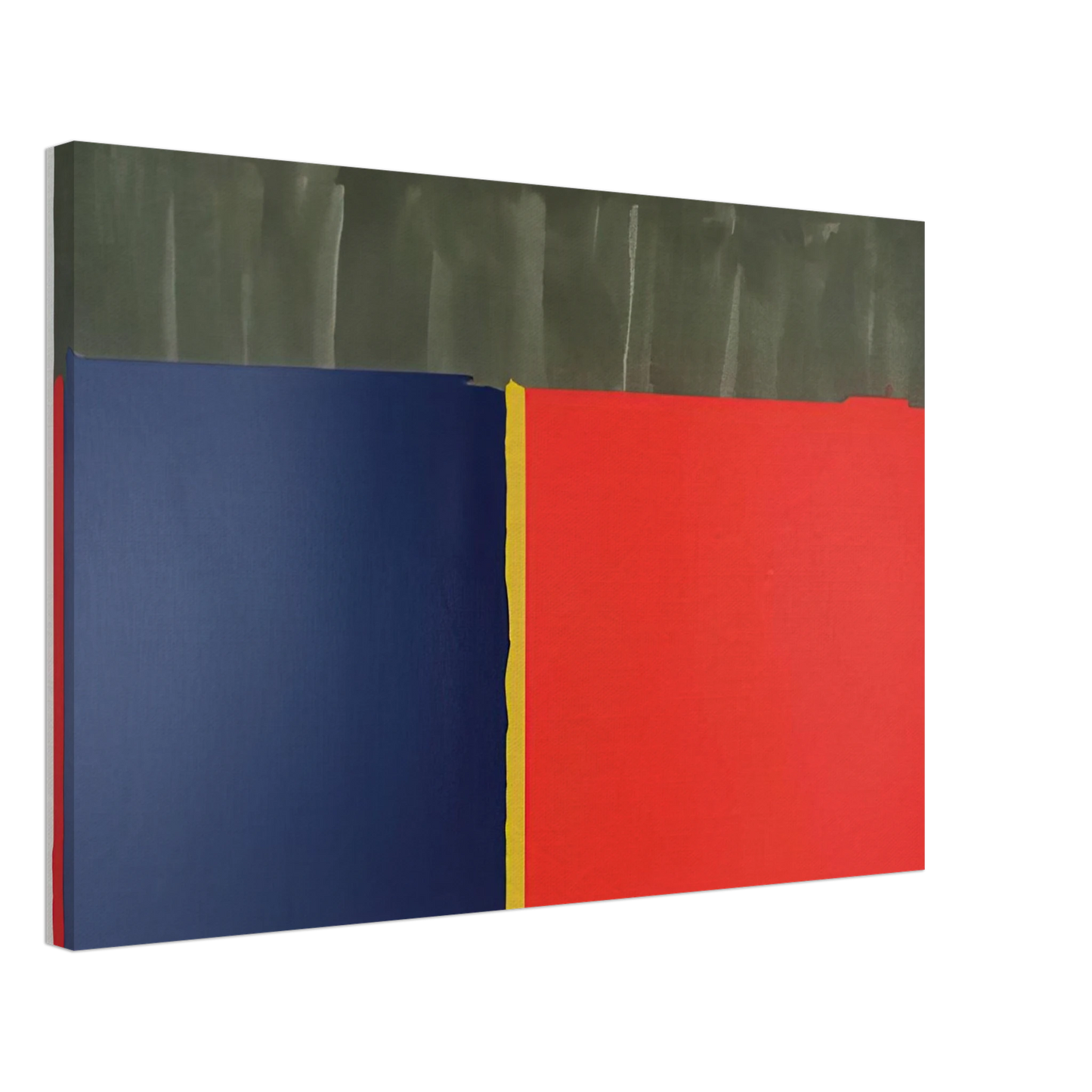 John Hoyland - Red, Blue - 1969 Canvas - 40x60 cm / 16x24 inches-canvas