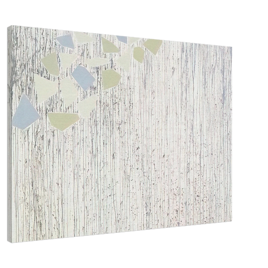 Robert Goodnough - Pale colors on runs - Abstract Expressionism Canvas - 20x30 cm / 8x12 inches-canvas