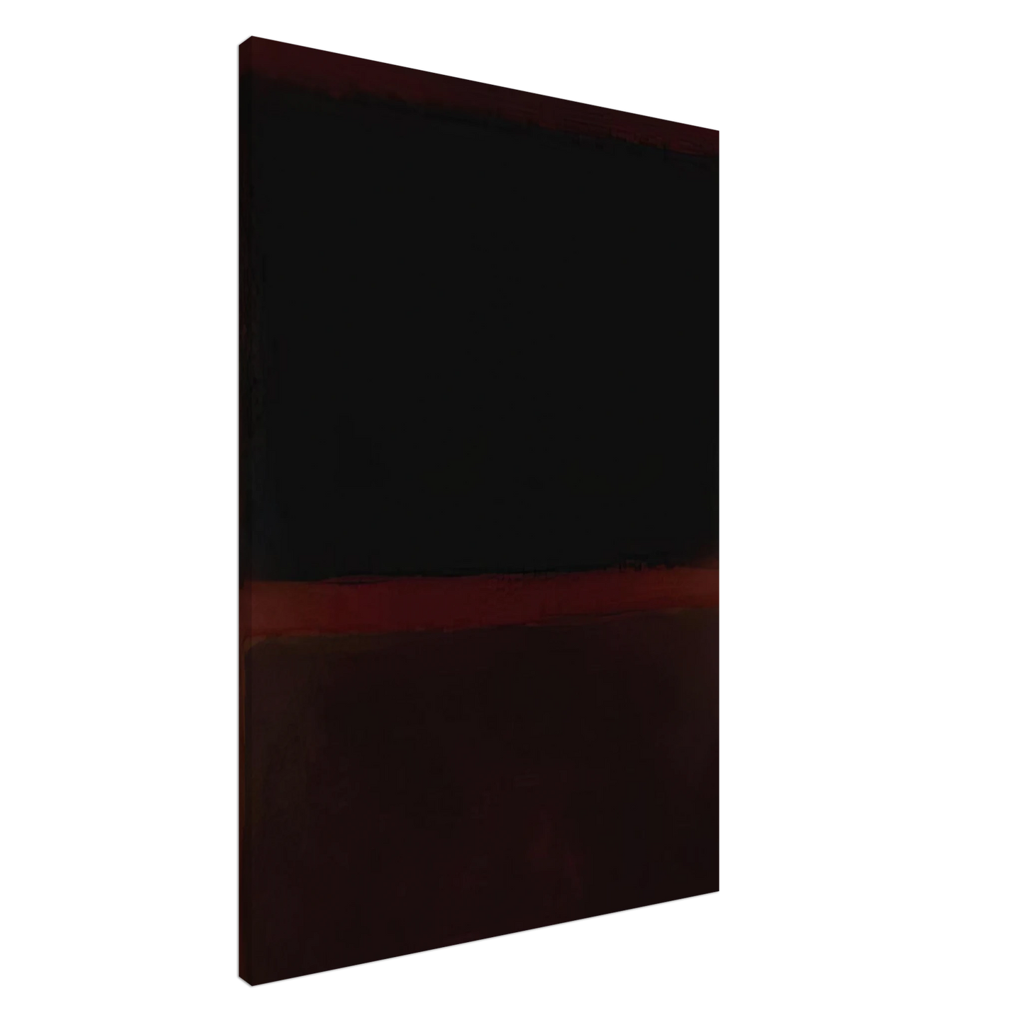 Mark Rothko - Black on Dark Sienna on Purple - 1960 Canvas - 20x30 cm / 8x12 inches-canvas