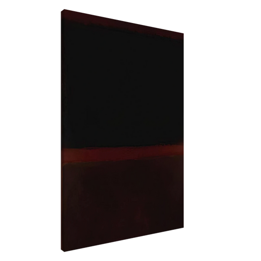 Mark Rothko - Black on Dark Sienna on Purple - 1960 Canvas - 20x30 cm / 8x12 inches-canvas