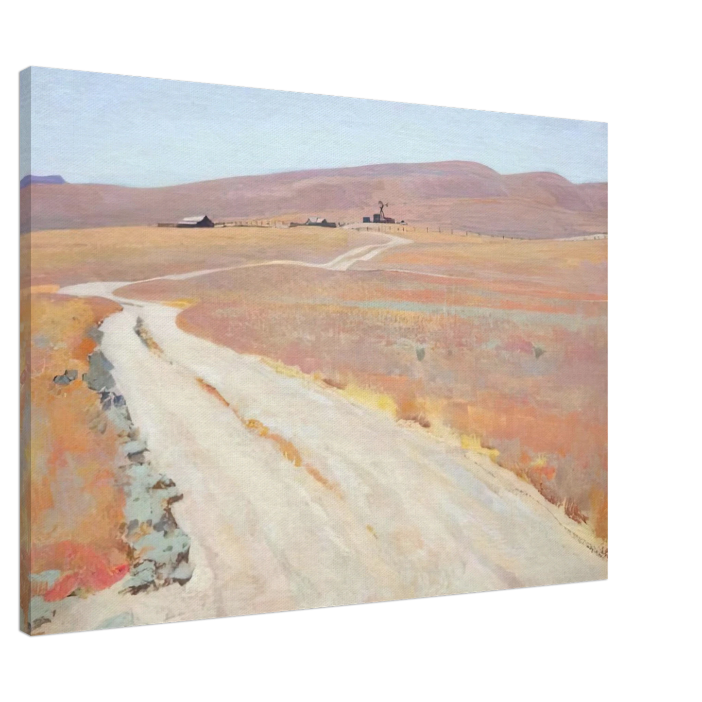 Maynard Dixon - ABANDONED RANCH 1935 Canvas - 20x30 cm / 8x12 inches-canvas