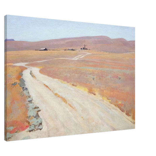 Maynard Dixon - ABANDONED RANCH 1935 Canvas - 20x30 cm / 8x12 inches-canvas