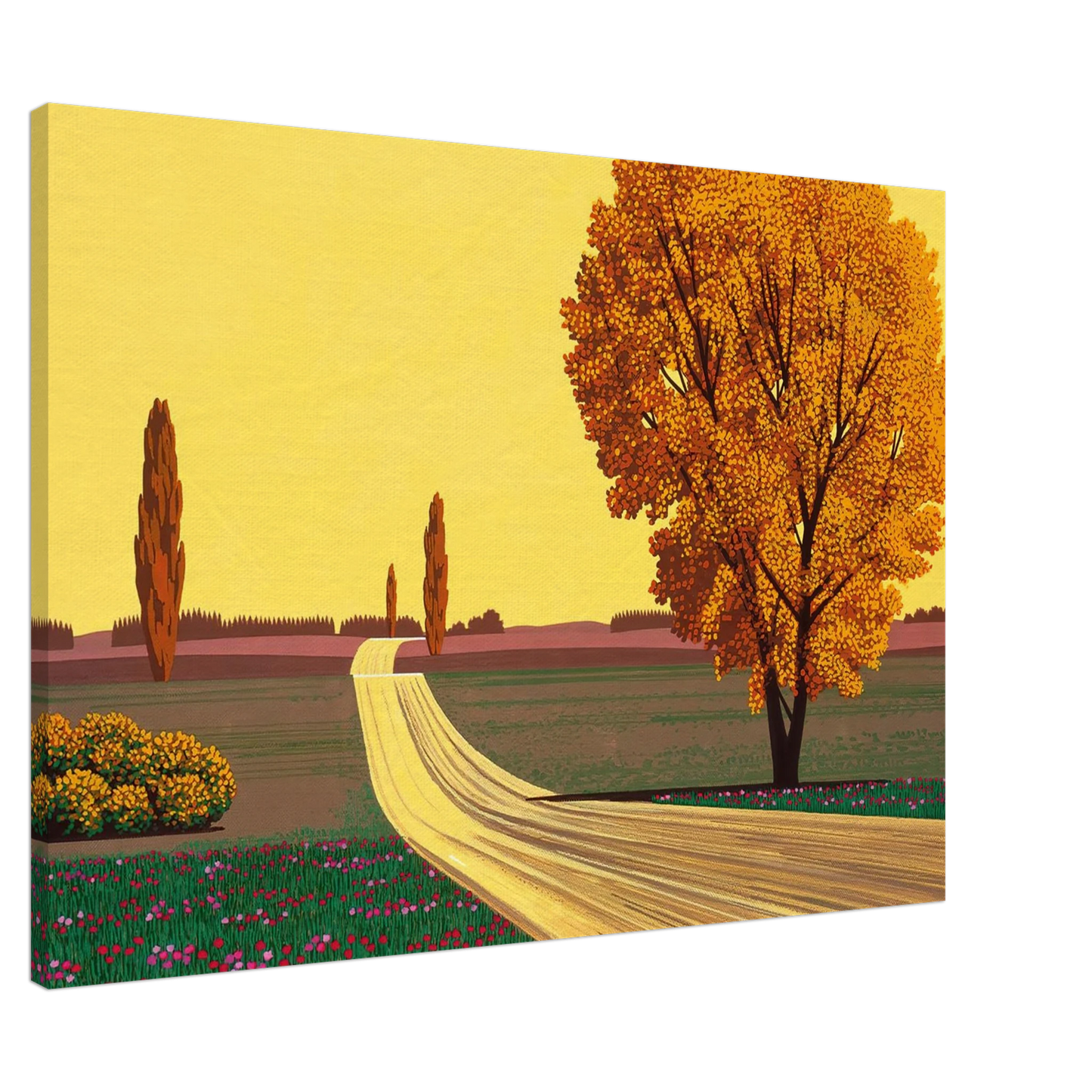 Hiroshi Nagai - Autumn Canvas - 20x30 cm / 8x12 inches-canvas