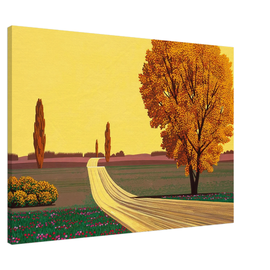 Hiroshi Nagai - Autumn Canvas - 20x30 cm / 8x12 inches-canvas