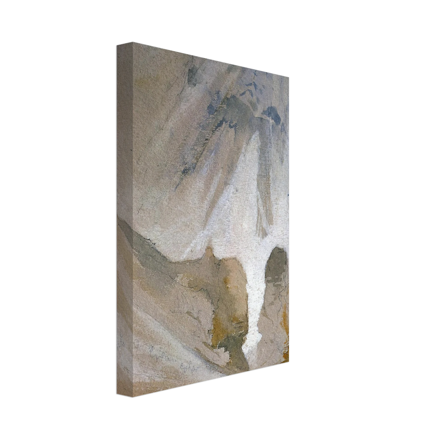 Thomas Moran - Canyon Walls, Yellowstone sketch Canvas - 40x60 cm / 16x24 inches-canvas