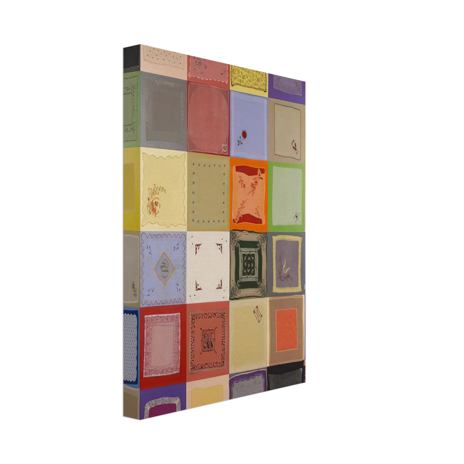 Miriam Schapiro - Connection - 1978 Canvas - 70x100 cm / 28x40 inches-canvas