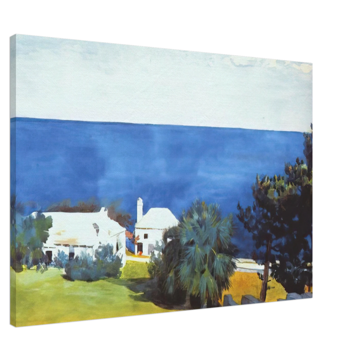 Winslow Homer - SHORE AT BERMUDA Canvas - 20x30 cm / 8x12 inches-canvas