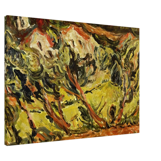 Chaim Soutine - CERET LANDSCAPE 1 Canvas - 20x30 cm / 8x12 inches-canvas
