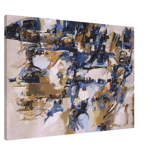 Maria Helena Vieira da Silva - Untitled - 1958 Canvas - 20x30 cm / 8x12 inches-canvas