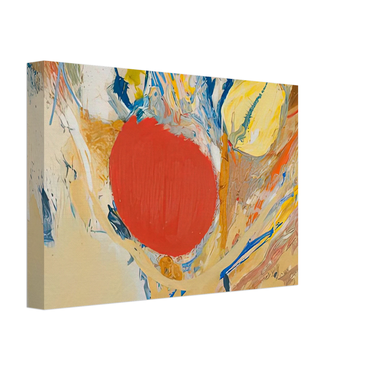 Helen Frankenthaler - Break Through, 1956- Canvas - 70x100 cm / 28x40 inches-canvas
