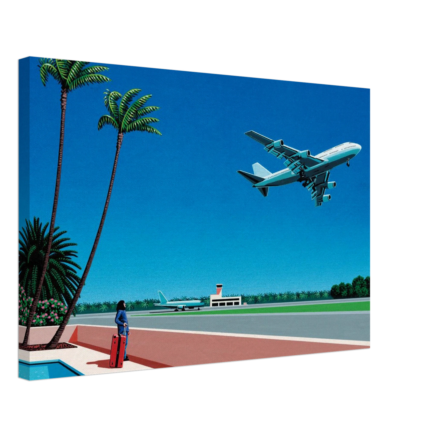 Hiroshi Nagai - Finest B-R-E-E-Z-E Takeoff Canvas - 40x60 cm / 16x24 inches-canvas