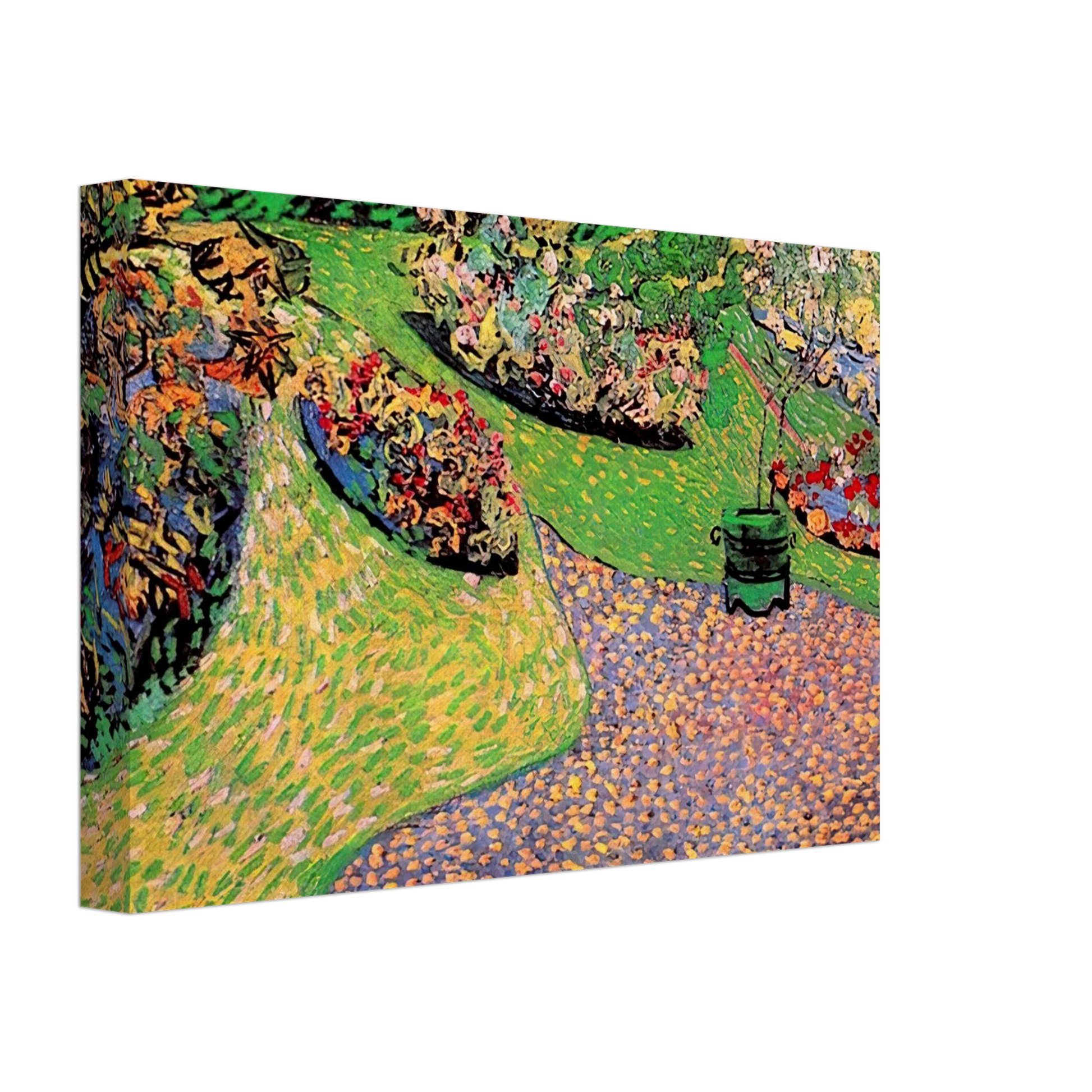 Vincent van Gogh - Garden in Auvers Canvas - 40x60 cm / 16x24 inches-canvas