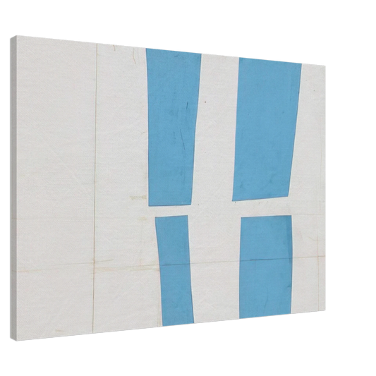 Ellsworth Kelly - Blue and White Canvas - 20x30 cm / 8x12 inches-canvas