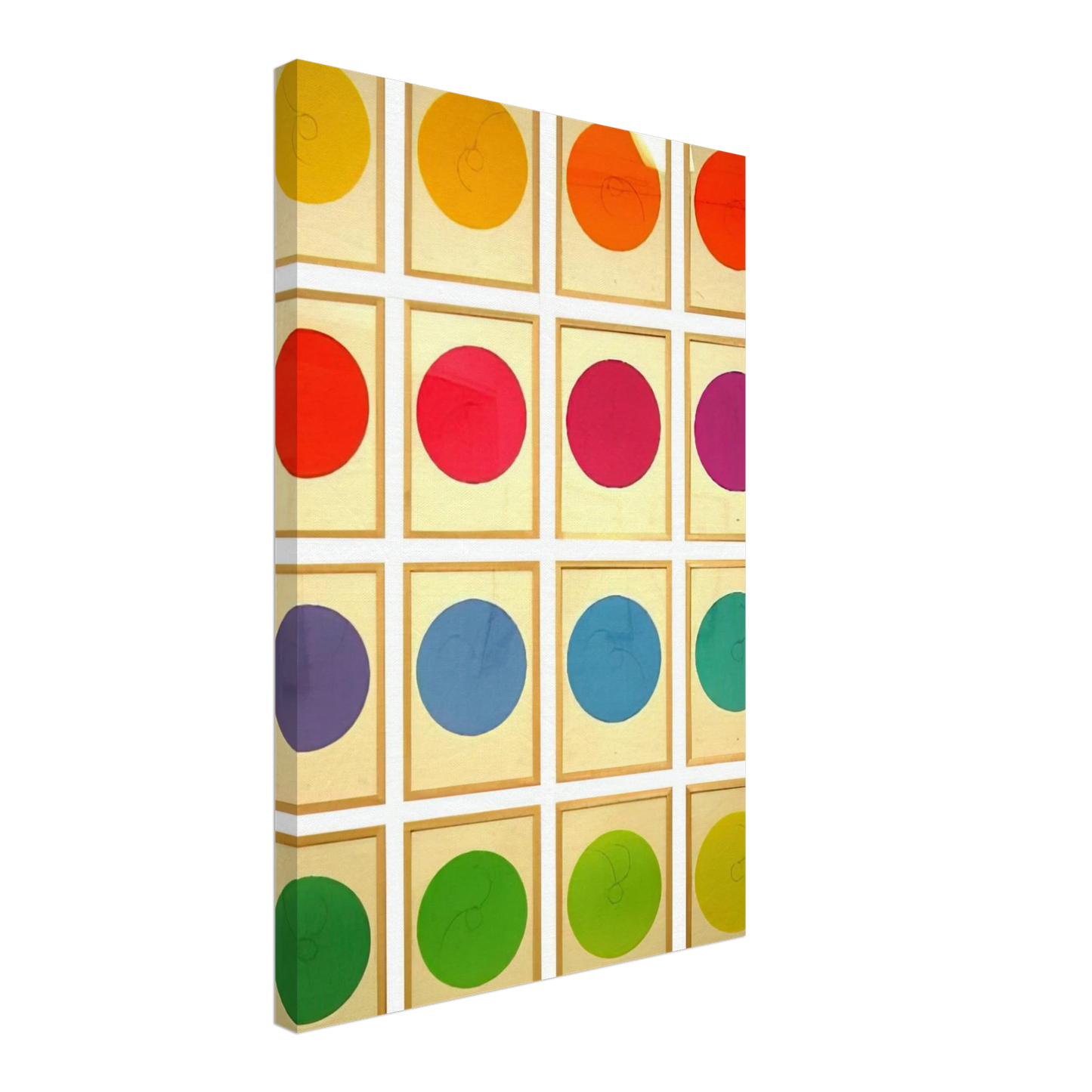 Max Bill - Constellations - 1974 Canvas - 40x60 cm / 16x24 inches-canvas