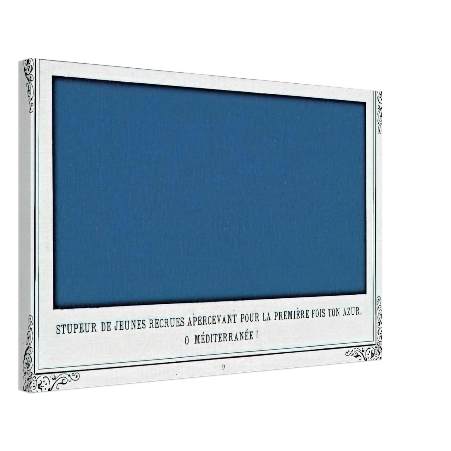 Alphonse Allais - The Awe of Navy Recruits Seeing for the First Time Your Blue, O Mediterranean Sea! Canvas - 40x60 cm / 16x24 inches-canvas