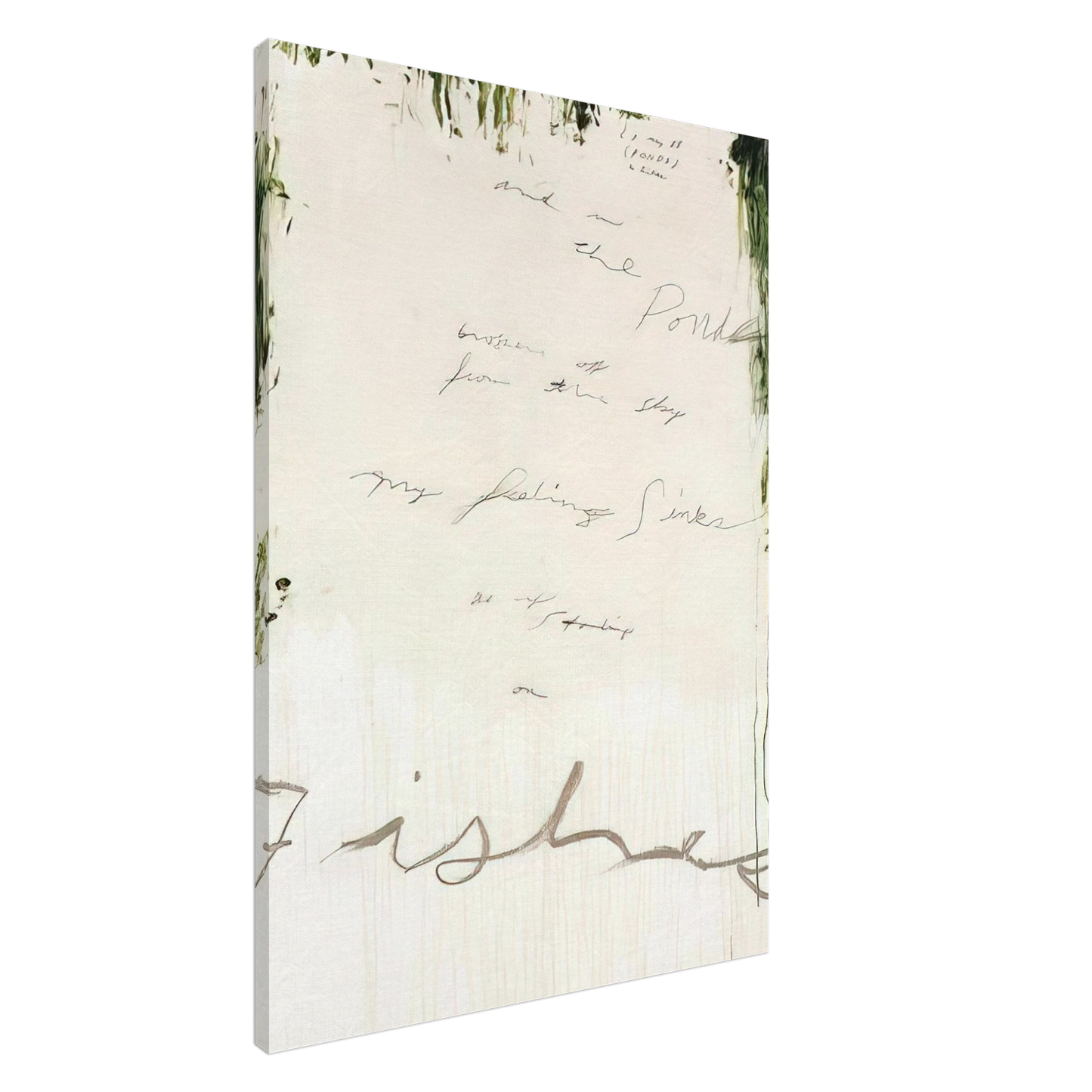 Cy Twombly - Untitled Part I Canvas - 20x30 cm / 8x12 inches-canvas