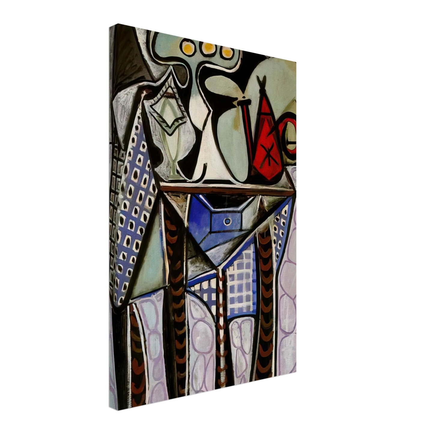 Pablo Picasso - Still life on a table - 1947 Canvas - 70x100 cm / 28x40 inches-canvas