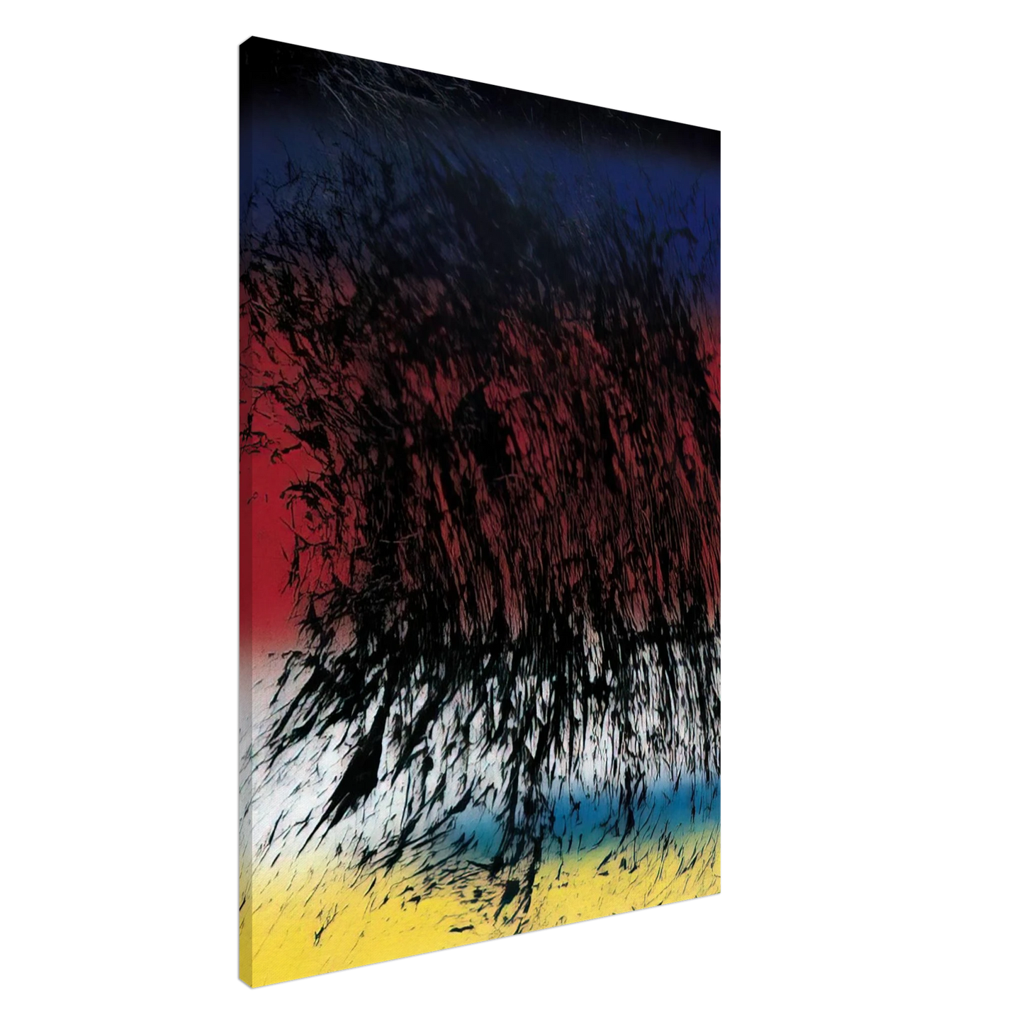 Hans Hartung - Untitled - 1982 Canvas - 20x30 cm / 8x12 inches-canvas