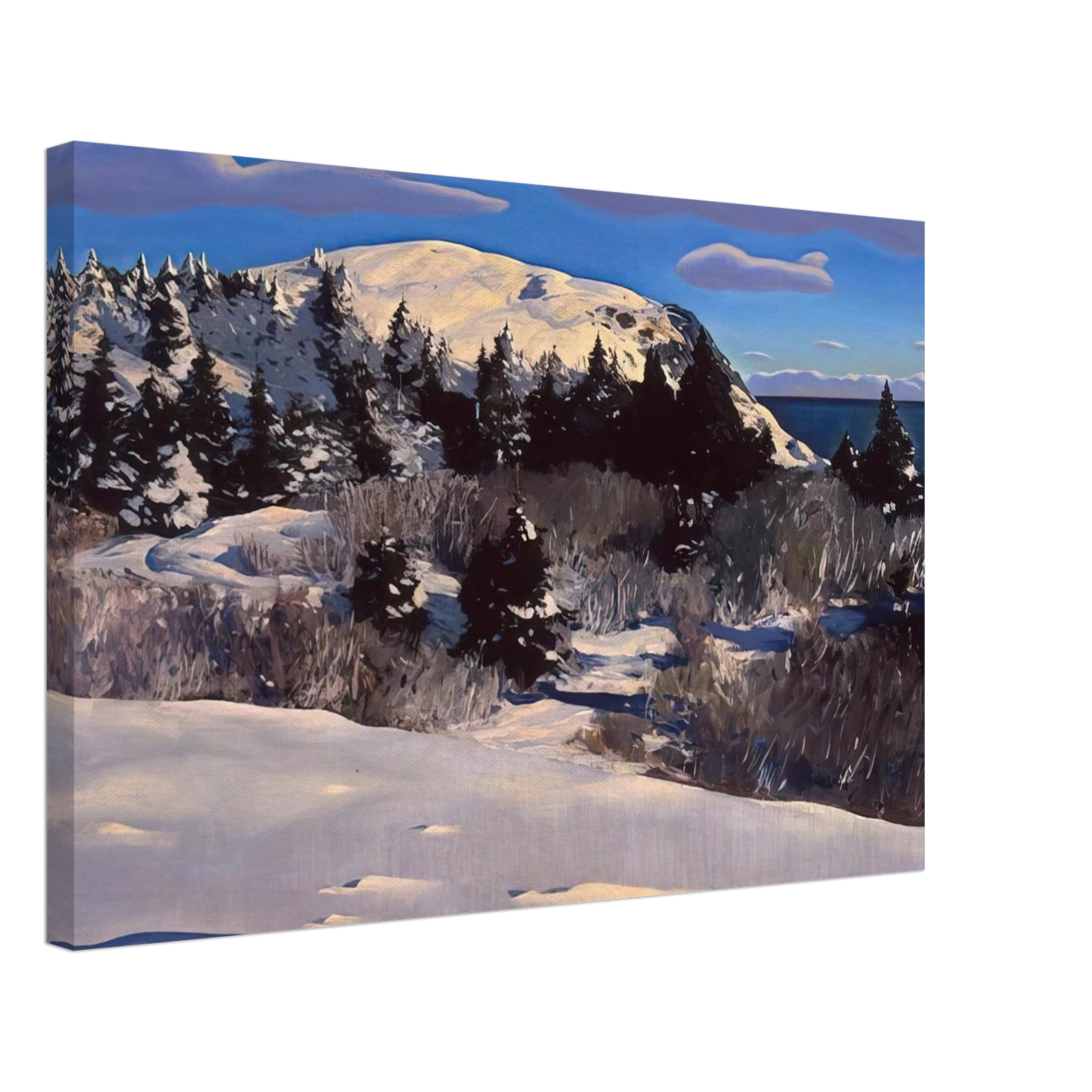 Rockwell Kent - Maine Headland, Winter Canvas - 70x100 cm / 28x40 inches-canvas