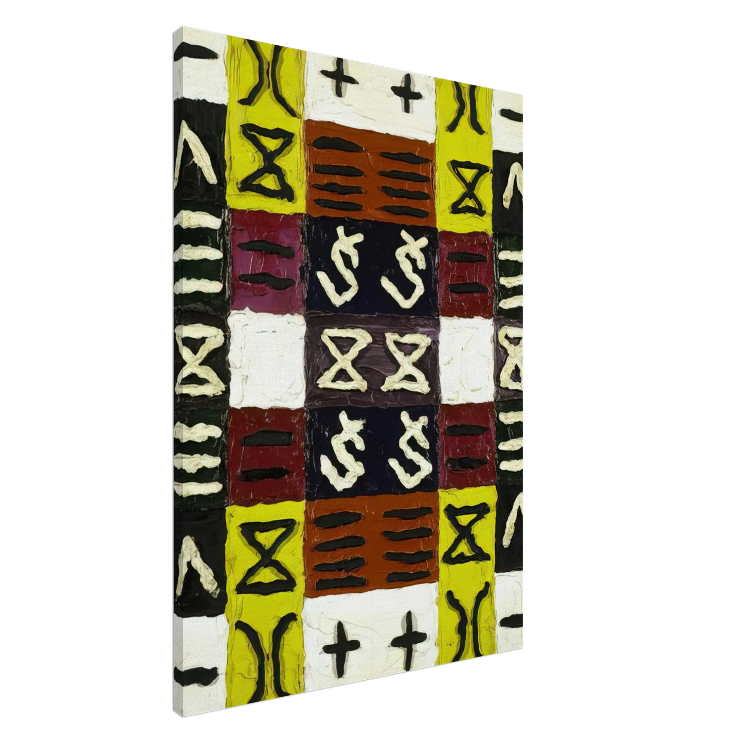 Alfred Jensen - A Perfect Equal Area I - 1960 Canvas - 20x30 cm / 8x12 inches-canvas