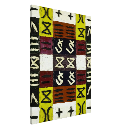 Alfred Jensen - A Perfect Equal Area I - 1960 Canvas - 20x30 cm / 8x12 inches-canvas