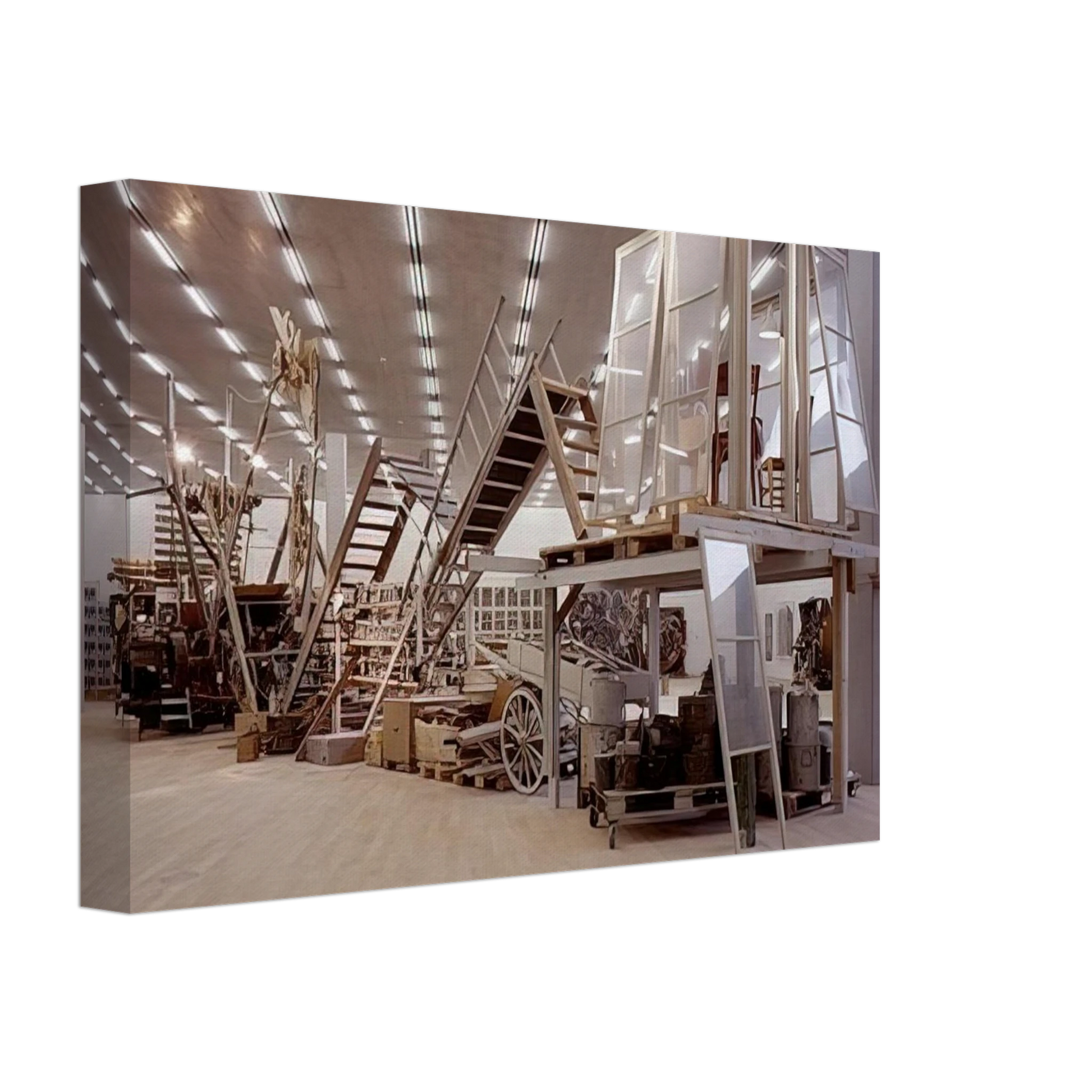 Dieter Roth - Garden Sculpture - 1996 Canvas - 40x60 cm / 16x24 inches-canvas