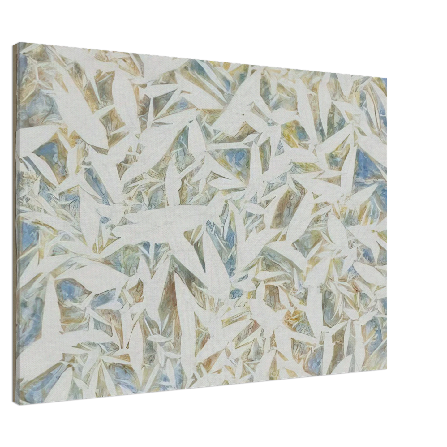 Simon Hantai - Untitled - 1971 Canvas - 20x30 cm / 8x12 inches-canvas