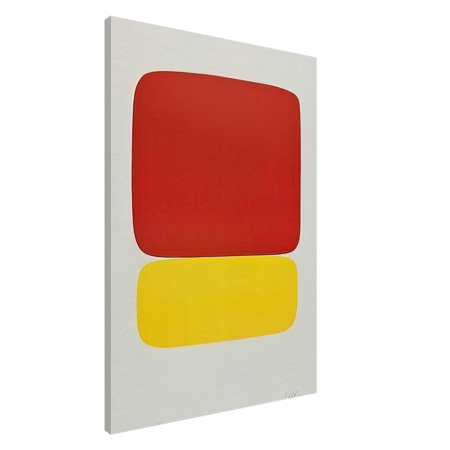 Ellsworth Kelly - Red over Yellow Canvas - 20x30 cm / 8x12 inches-canvas