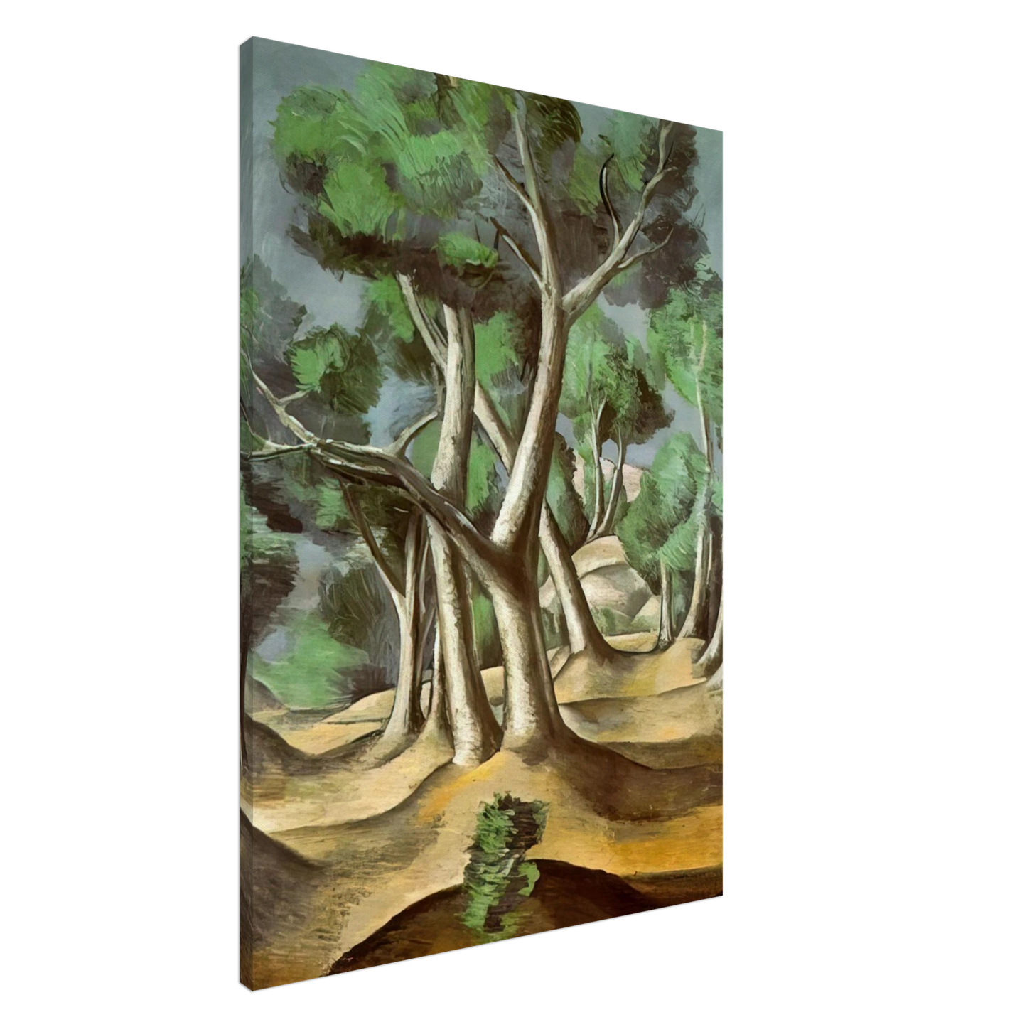 Andre Derain - THE GROVE 1912 Canvas - 20x30 cm / 8x12 inches-canvas