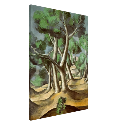 Andre Derain - THE GROVE 1912 Canvas - 20x30 cm / 8x12 inches-canvas