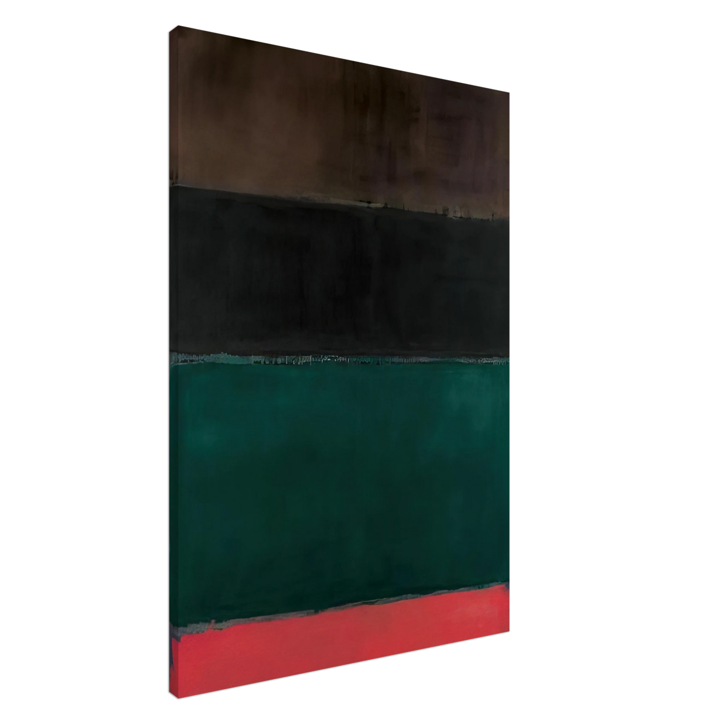 Mark Rothko - Untitled Red-Brown, Black, Green, Red - 1962 Canvas - 20x30 cm / 8x12 inches-canvas