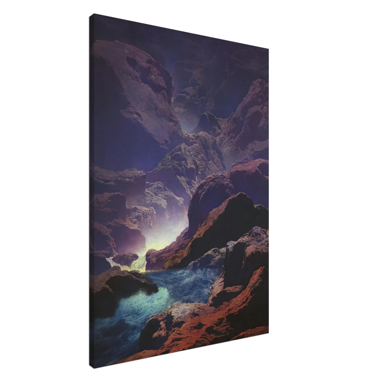 Maxfield Parrish - Moonlight Canvas - 20x30 cm / 8x12 inches-canvas