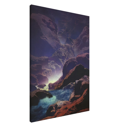 Maxfield Parrish - Moonlight Canvas - 20x30 cm / 8x12 inches-canvas