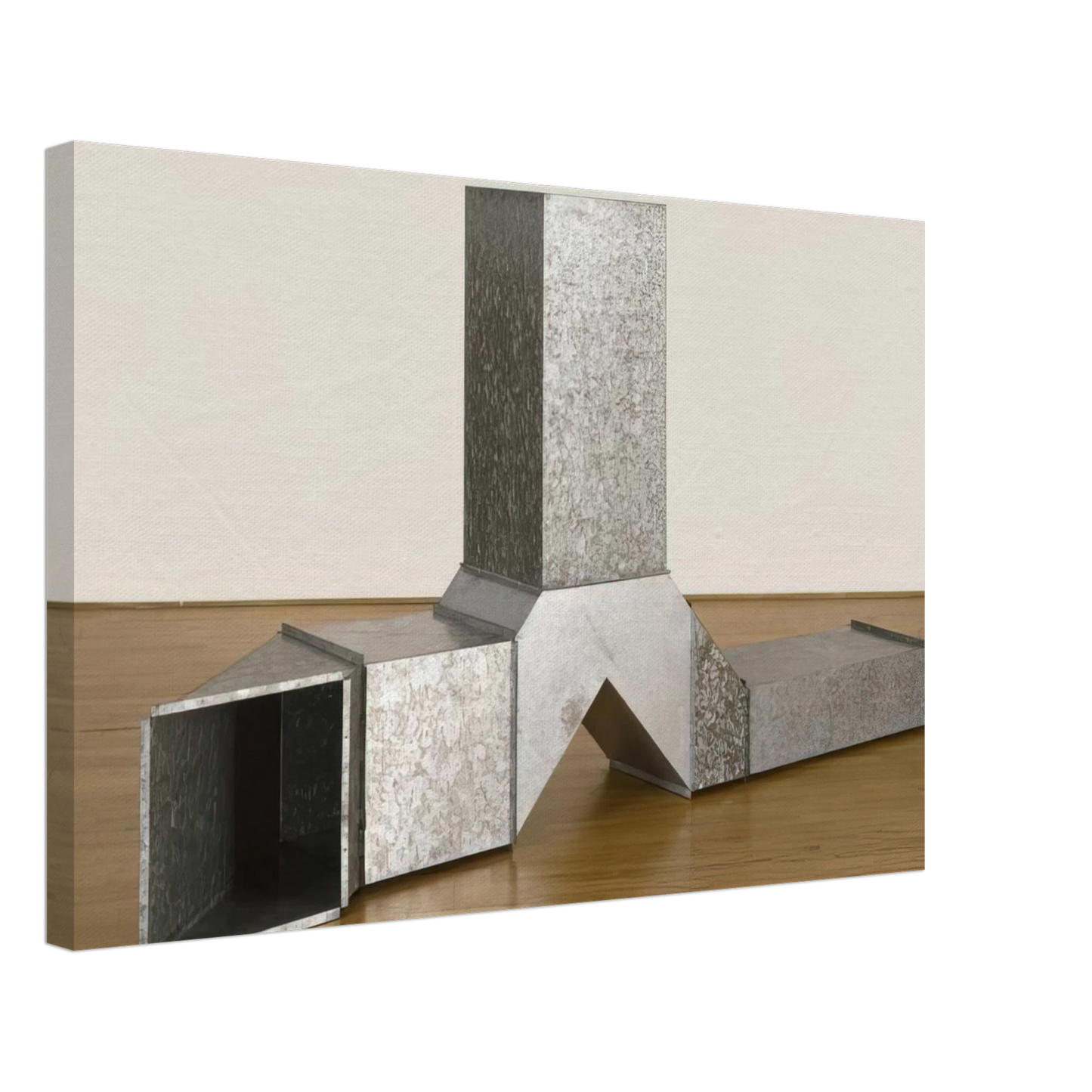 Charlotte Posenenske - Square Tubes [Series D] - 1967 Canvas - 70x100 cm / 28x40 inches-canvas