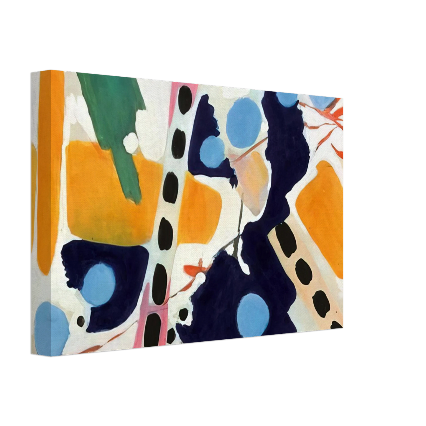 Ernst Wilhelm Nay - Untitled - 1954 Canvas - 40x60 cm / 16x24 inches-canvas